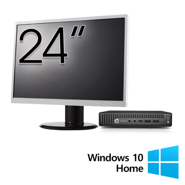 Pachet Calculator Refurbished HP EliteDesk 800 G2 Mini PC