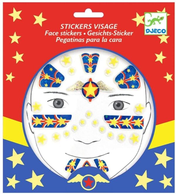 Stickere pentru fata - Supererou | Djeco