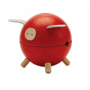Pusculita - Piggy Bank - Rosu | Plan Toys