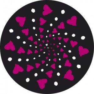 Set 2 abtibilduri roti - NIKIDOM - Cuore | Vector International