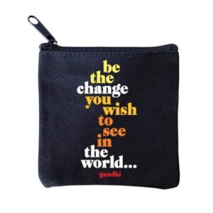 Mini portofel - Be the change | Quotable Cards