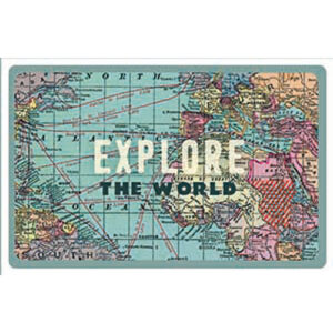 Suport card cu protectie antifrauda - Moneyguard - Weltkarte | Chic mic