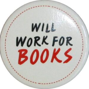 Magnet - Will Work For Books | Perseus