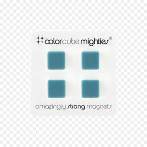 Set 4 magneti- Color Cube-Sky Blue | Romanowski Design