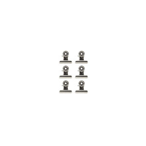 Set 6 clipsuri magnetice- Bulldog Clip -Silver | Romanowski Design