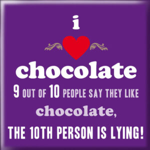 Magnet - I heart Chocolate | Zoltyd Art