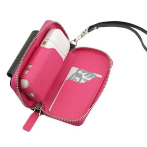 Husa din piele sintetica roz pentru IQOS | German Couture