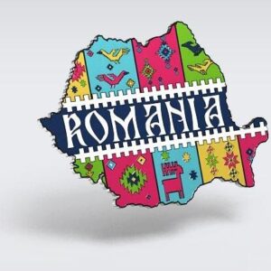 Magnet de frigider din metal - Romania | Magnetella