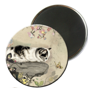 Magnet - Chat Noir Et Blanc | Kiub