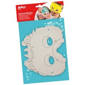 Set 6 masti din carton pentru copii - Alpi Animale | Apli