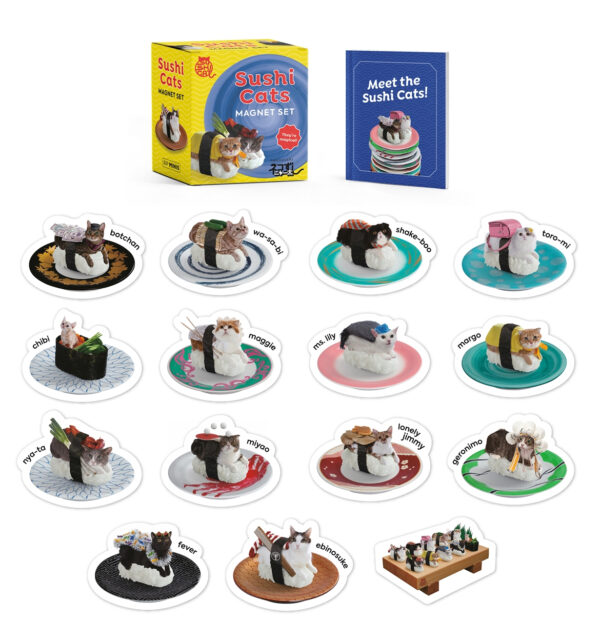 Sushi Cats Magnet Set | Tange Peanuts