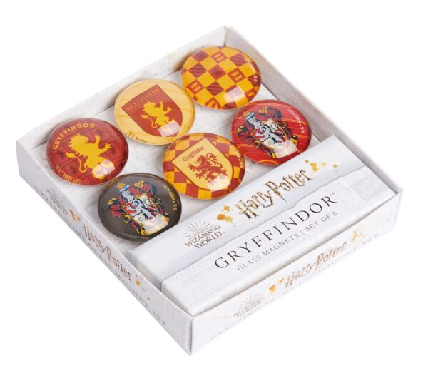 Set 6 magneti - Harry Potter: Gryffindor Glass Magnet Set | Insight Editions