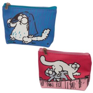 Portofel pentru monede - Simon's Cat (albastru sau rosu) | Puckator