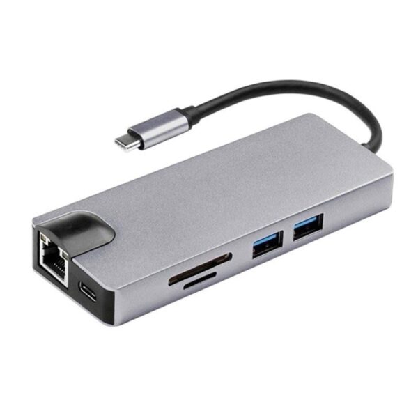 Adaptor Hub Multifunctional 8 In 1 Techstar® SFQ8IN1