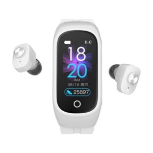 Ceas Smartwatch 2 in1 Techstar® N8 cu Casti Wireless