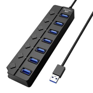 Hub USB cu 7 porturi Techstar® HUBA2401