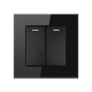 Intrerupator Dublu Cap Scara Cu Panou Din Sticla Securizata Techstar® TGS 01