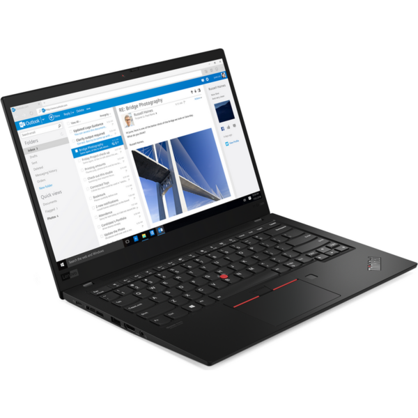 Laptop Refurbished ThinkPad X1 Carbon G7 Intel Core i5-8265u 1.60 GHz up to 3.90 GHz 8GB LPDDR3 256GB nVME SSD FHD Webcam 14