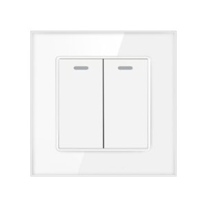 Resigilat Intrerupator Dublu Cap Scara Cu Panou Din Sticla Securizata Techstar® TGS 01