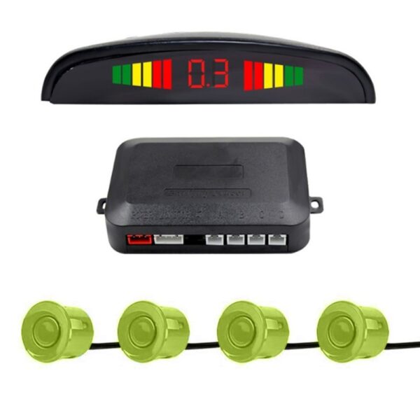 Set Senzori Parcare Auto Detector Parktronic Display Radar Monitor 4 Senzori