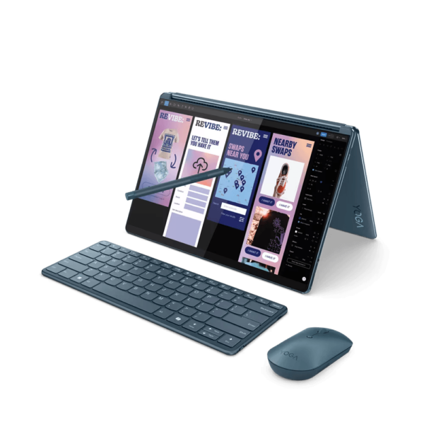 Laptop Lenovo Yoga Book 9 13IMU9 cu procesor Intel® Core™ Ultra 7 155U pana la 4.8GHz
