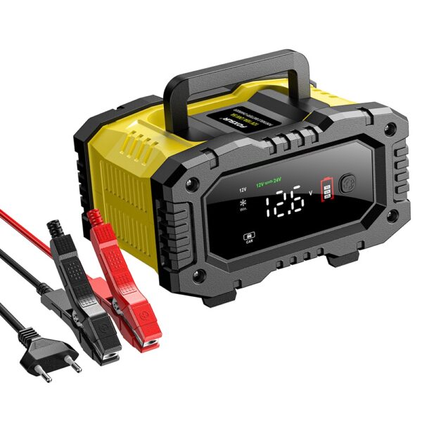 Redresor Auto Digital FOXSUR 12V/24V 10A cu Ecran LED