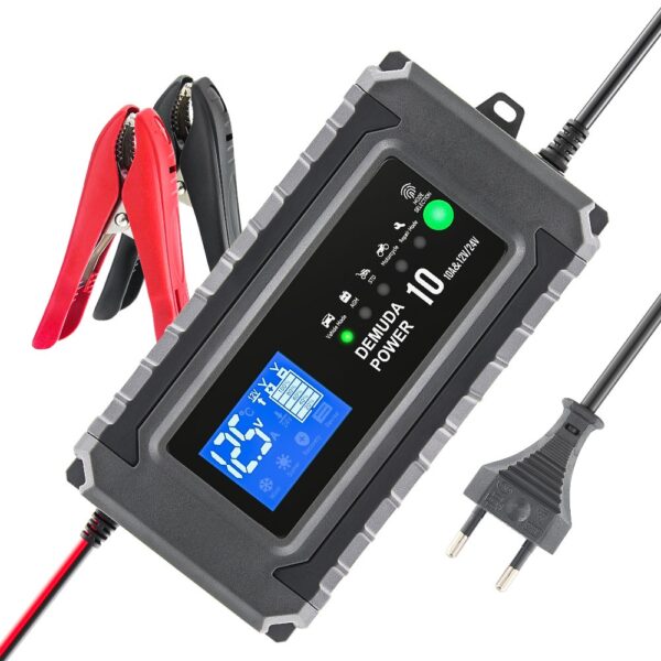 Redresor Inteligent Demuda Power DC10 - Incarcare Rapida pentru Baterii Auto si Moto 12/24V
