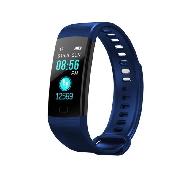 Resigilat Bratara Smart Fitness Sport Y5 Albastru Bluetooth 4.0 Waterproof cu Monitorizare Somn