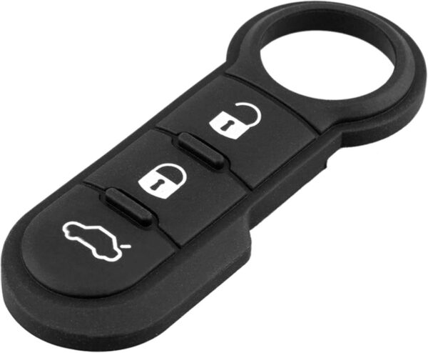 Membrana Cauciuc Butoane pentru Cheie Auto 3 butoane – Compatibila Fiat 500