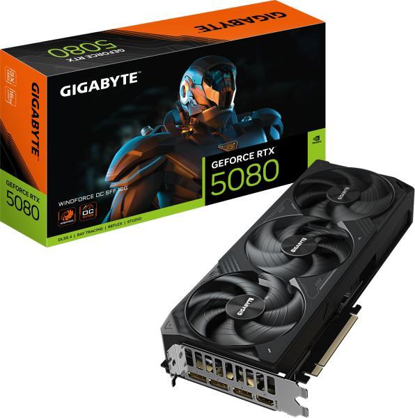Placa Video GIGABYTE WINDFORCE OC SFF RTX 5080 Placa Video GIGABYTE WINDFORCE OC SFF RTX 5080