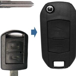 Carcasa Cheie Transformatoare 2 Butoane Flip HU46 Compatibila cu Opel – Corsa C