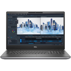 Laptop Dell Precision 7760, Intel Core i7 11850H 2.5 GHz, 32 GB GB DDR4, 1 TB SSD M.2 NVMe, Nvidia RTX A3000 6 GB GDDR6, Wi-Fi, Bluetooth, WebCam, Display 17.3