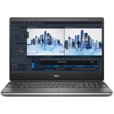 Laptop Dell Precision 7560, Intel Core i7 11850H 2.5 GHz, 64 GB DDR4, 1 TB SSD M.2 NVMe, nVidia Quadro T1200 4 GB GDDR6, Wi-Fi, Bluetooth, WebCam, Display 15.6